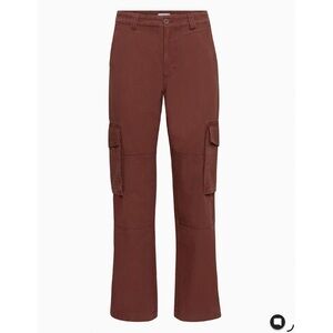Aritzia TNA Women’s Troop Cargo Pants Burgundy, size 4